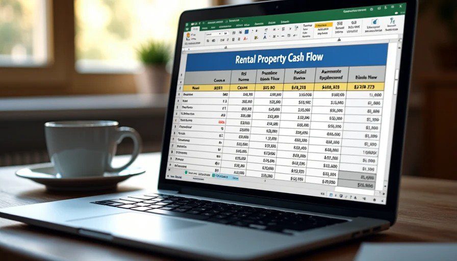 My rental numbers dashboard Rental property cash flow spreadsheet with ROI calculations