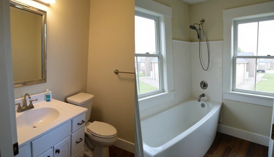 Professional repair completed in rental