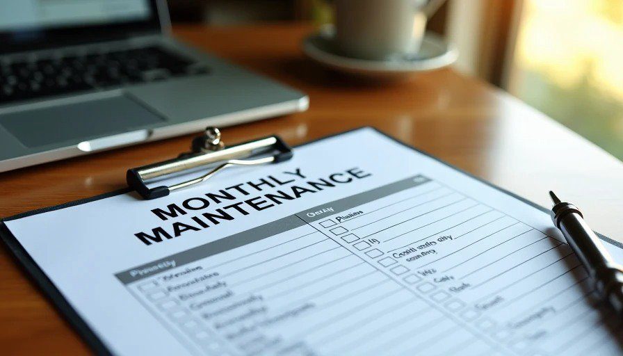 Rental maintenance calendar system
