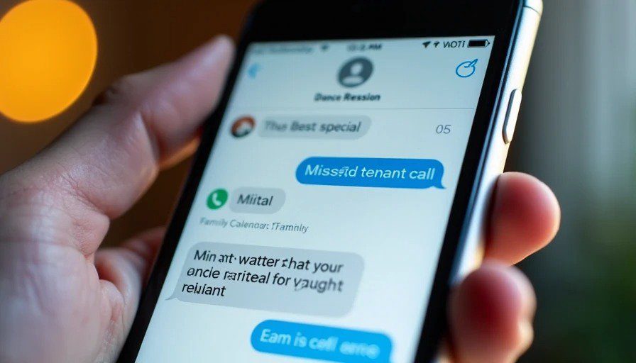 The interruption moment Tenant emergency call during family recital