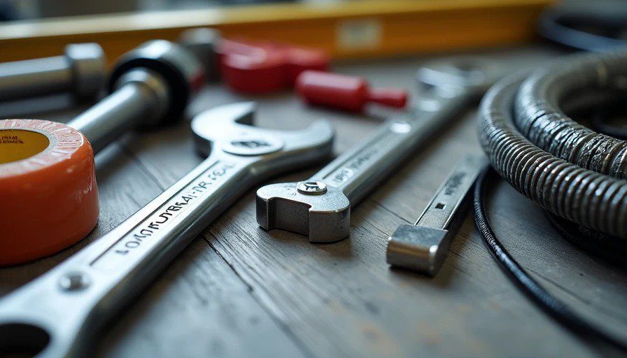 Dishwasher installation tools and parts