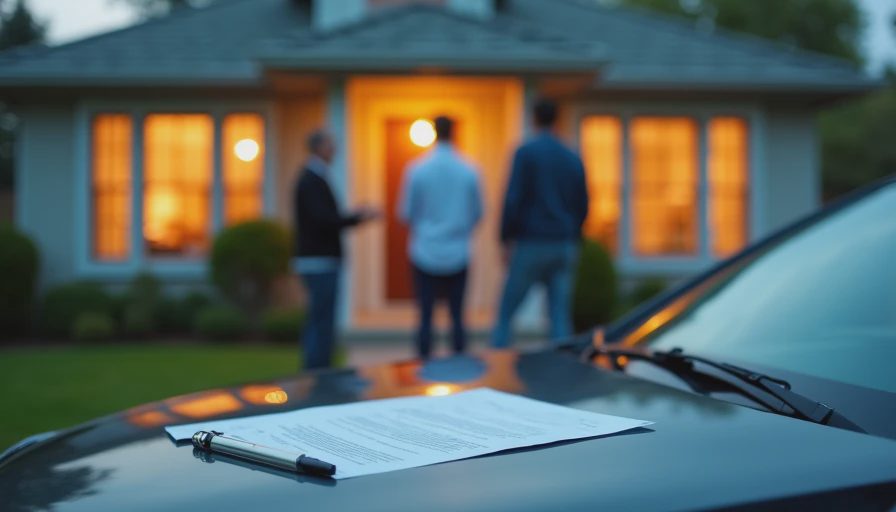 Visual context for buying a house with a tenant without a lease