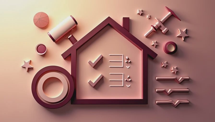 Visual context for flipping a house checklist