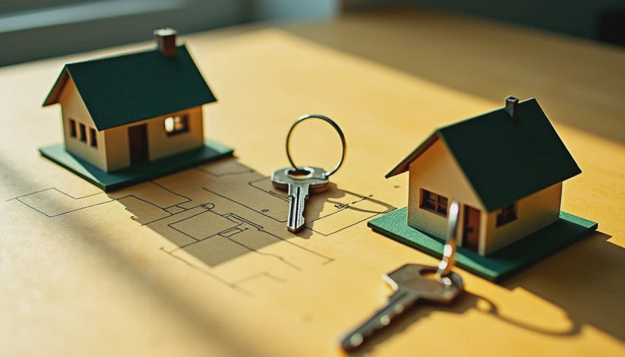 Visual context for what is a half duplex house